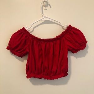 Divided Brand Red Blouse Small